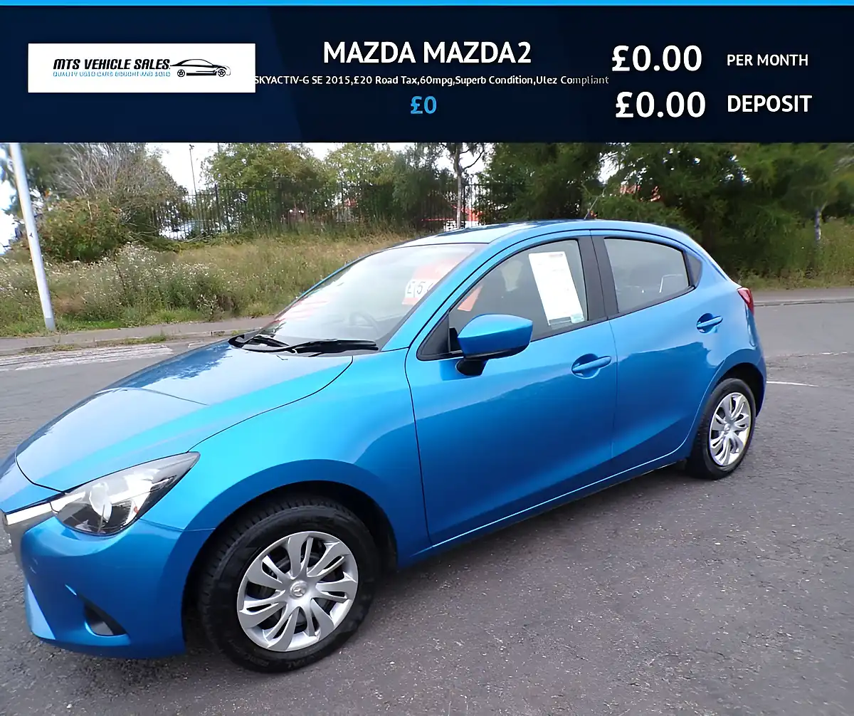 Used 2015 Mazda Mazda2 Se Blue - Front View