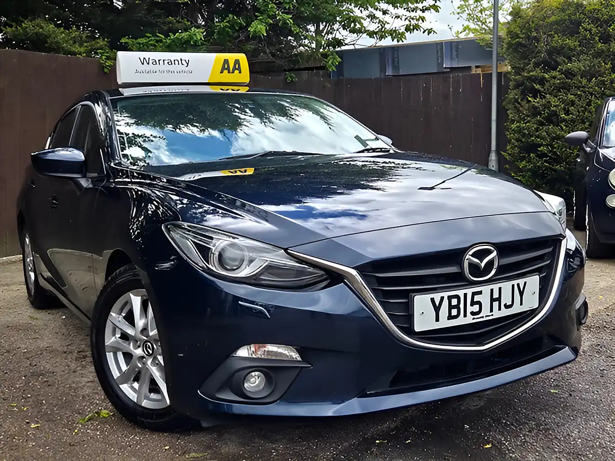 Used 2015 Mazda Mazda3 Se-L Nav Blue - Front View