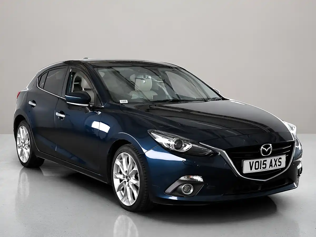 Used 2015 Mazda Mazda3 Sport Edition Blue - Front View