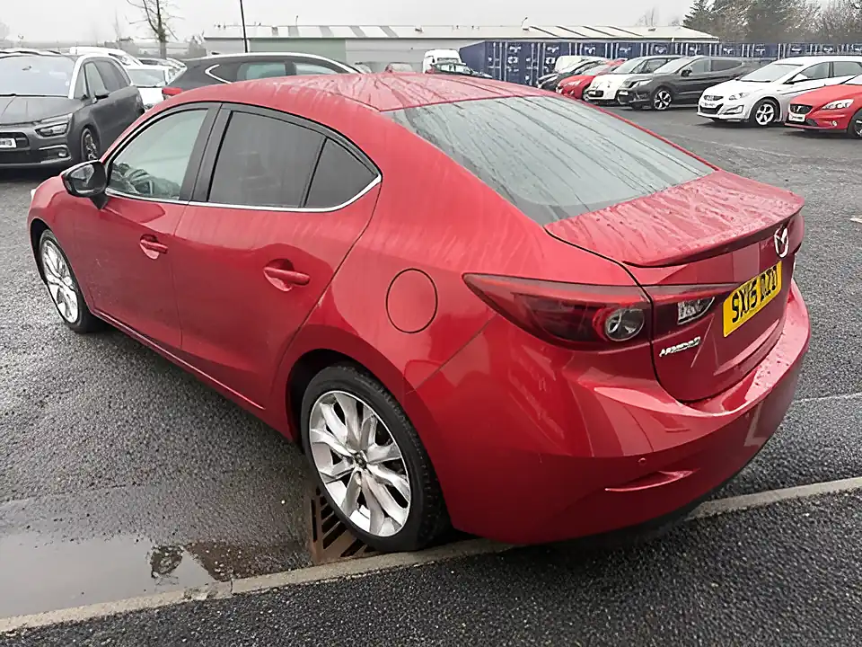 Used 2015 Mazda Mazda3 Sport Nav Fastback Red - Interior and Exterior details 2