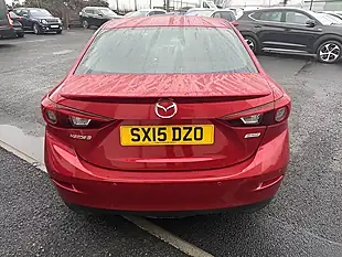 Used 2015 Mazda Mazda3 Sport Nav Fastback Red - Interior and Exterior details 3