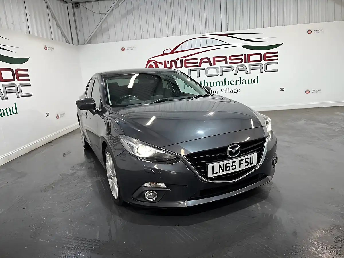 Used 2015 Mazda Mazda3 Sport Nav Grey - Front View