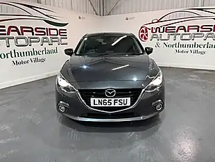Used 2015 Mazda Mazda3 Sport Nav Grey - Interior and Exterior details 2