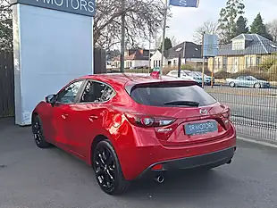 Used 2015 Mazda Mazda3 Sport Nav Red - Interior and Exterior details 4