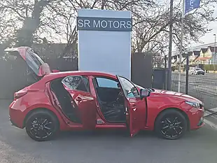Used 2015 Mazda Mazda3 Sport Nav Red - Interior and Exterior details 7