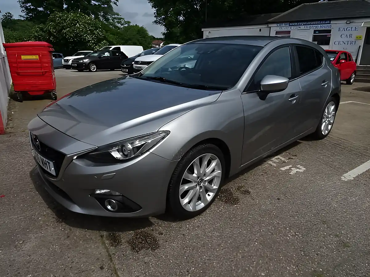 Used 2015 Mazda Mazda3 Sport Nav Silver - Interior and Exterior details 4