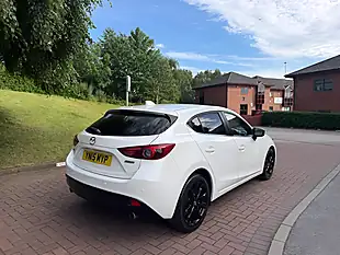 Used 2015 Mazda Mazda3 Sport Nav White - Interior and Exterior details 10