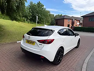 Used 2015 Mazda Mazda3 Sport Nav White - Interior and Exterior details 12