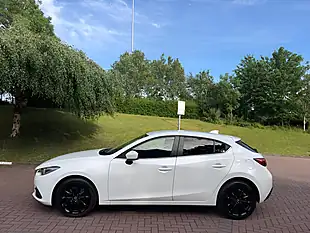 Used 2015 Mazda Mazda3 Sport Nav White - Interior and Exterior details 15