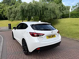 Used 2015 Mazda Mazda3 Sport Nav White - Interior and Exterior details 17