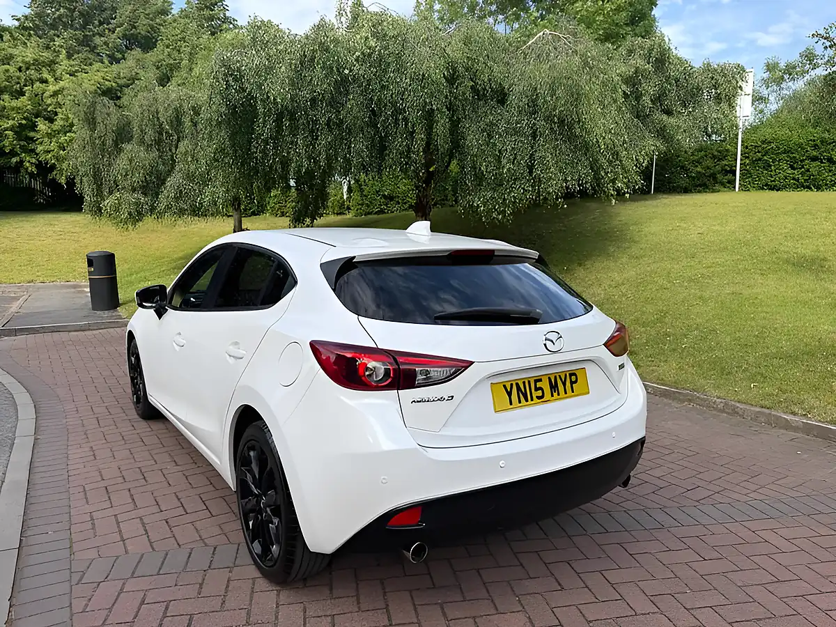 Used 2015 Mazda Mazda3 Sport Nav White - Interior and Exterior details 17