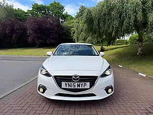 Used 2015 Mazda Mazda3 Sport Nav White - Interior and Exterior details 2