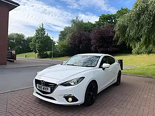Used 2015 Mazda Mazda3 Sport Nav White - Interior and Exterior details 3