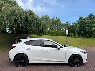 Used 2015 Mazda Mazda3 Sport Nav White - Interior and Exterior details 6