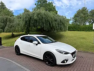 Used 2015 Mazda Mazda3 Sport Nav White - Interior and Exterior details 8