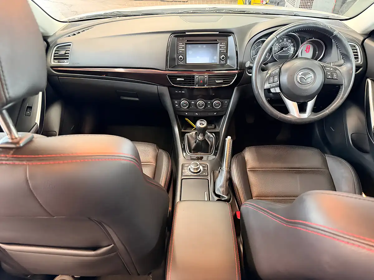 Used 2015 Mazda Mazda6 Sport Nav White - Interior and Exterior details 12