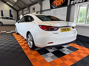 Used 2015 Mazda Mazda6 Sport Nav White - Interior and Exterior details 4