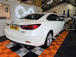 Used 2015 Mazda Mazda6 Sport Nav White - Interior and Exterior details 5