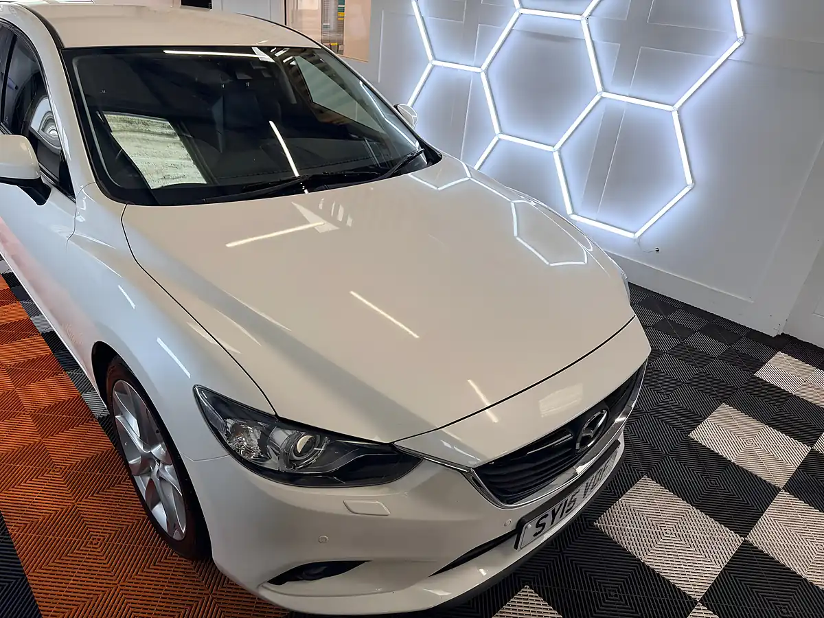 Used 2015 Mazda Mazda6 Sport Nav White - Interior and Exterior details 6