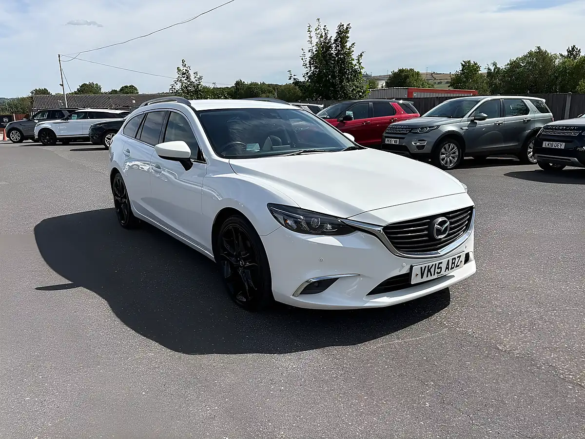 Used 2015 Mazda Mazda6 Sport Nav White - Front View