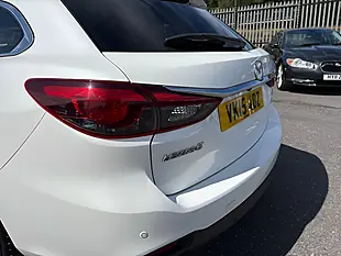 Used 2015 Mazda Mazda6 Sport Nav White - Interior and Exterior details 10