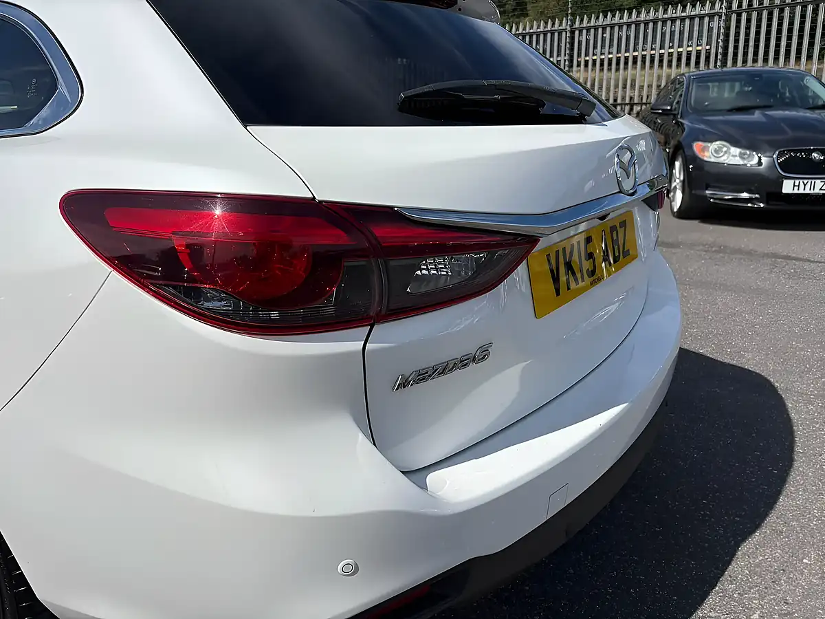 Used 2015 Mazda Mazda6 Sport Nav White - Interior and Exterior details 10