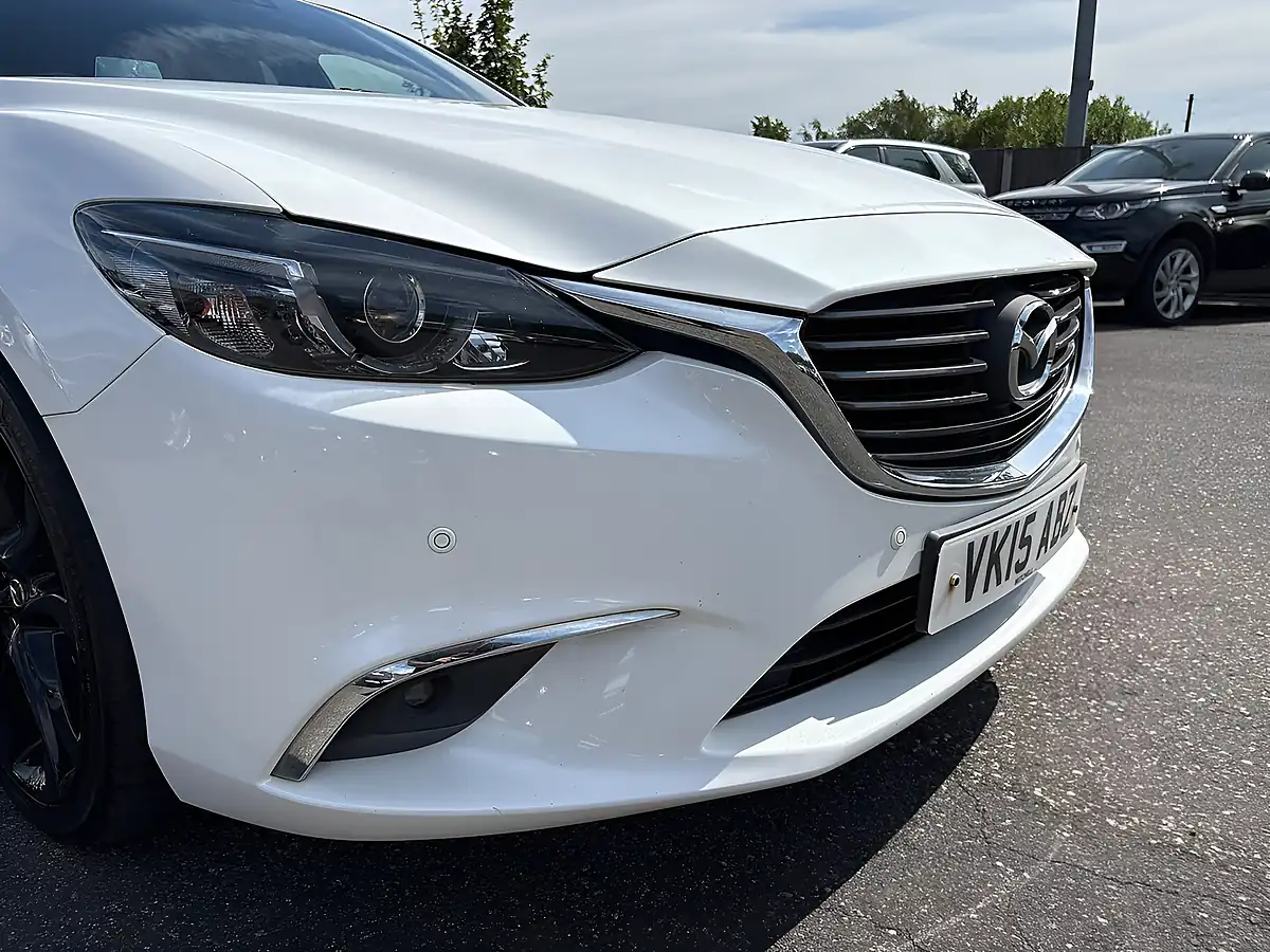 Used 2015 Mazda Mazda6 Sport Nav White - Interior and Exterior details 14