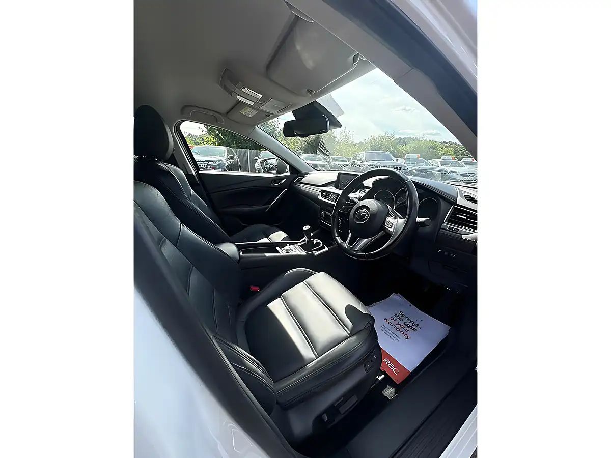 Used 2015 Mazda Mazda6 Sport Nav White - Interior and Exterior details 15
