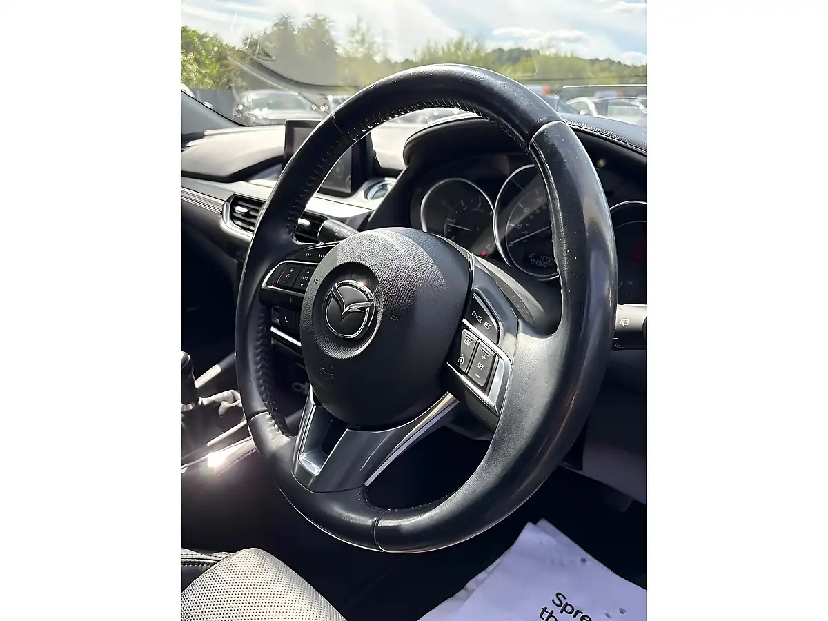 Used 2015 Mazda Mazda6 Sport Nav White - Interior and Exterior details 16