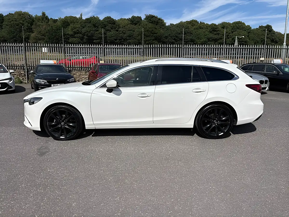 Used 2015 Mazda Mazda6 Sport Nav White - Interior and Exterior details 2