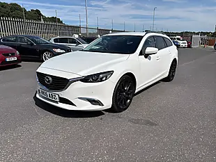 Used 2015 Mazda Mazda6 Sport Nav White - Interior and Exterior details 3