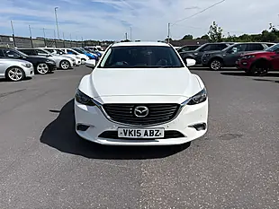 Used 2015 Mazda Mazda6 Sport Nav White - Interior and Exterior details 4