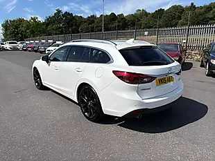 Used 2015 Mazda Mazda6 Sport Nav White - Interior and Exterior details 6