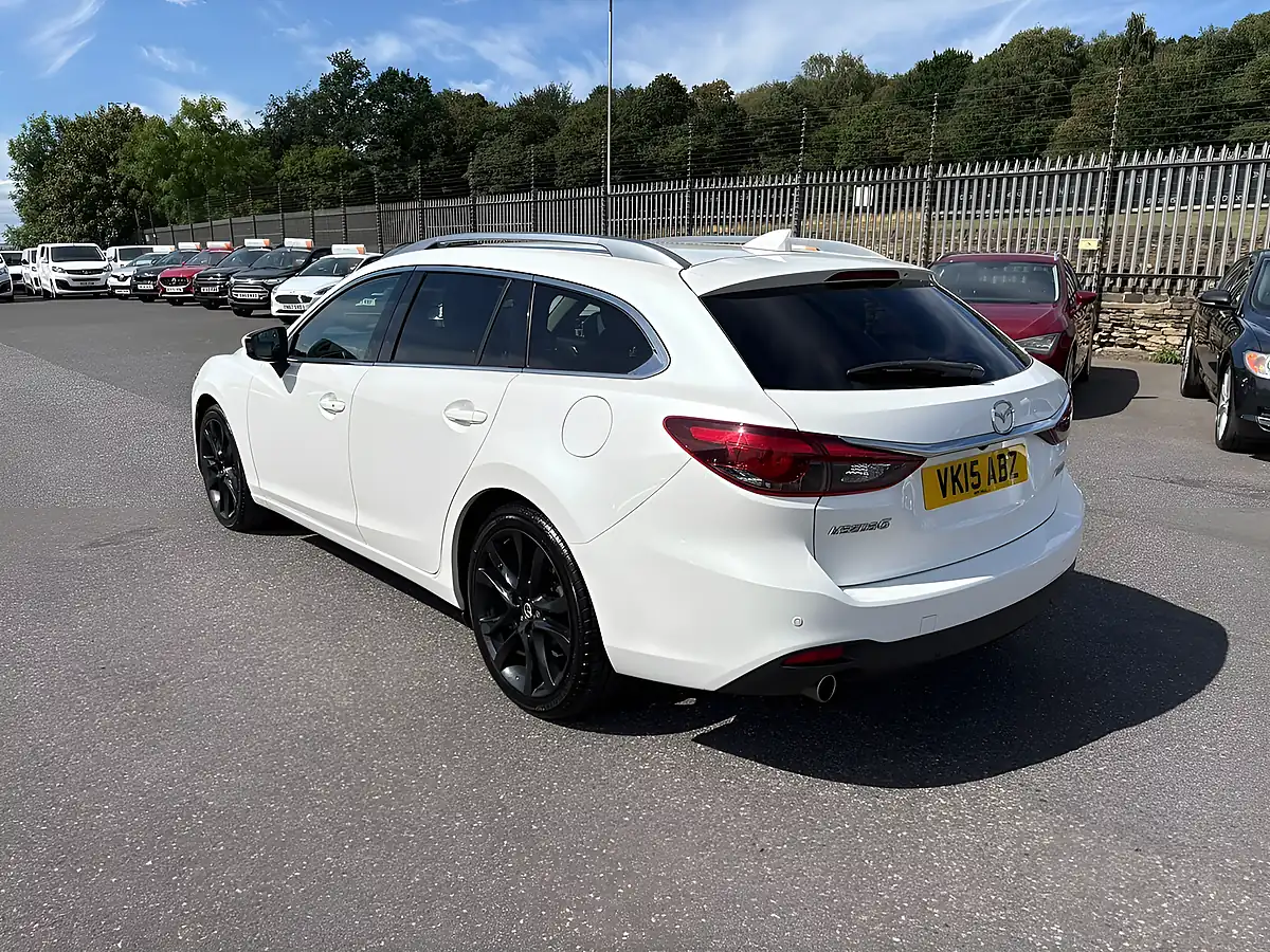 Used 2015 Mazda Mazda6 Sport Nav White - Interior and Exterior details 6