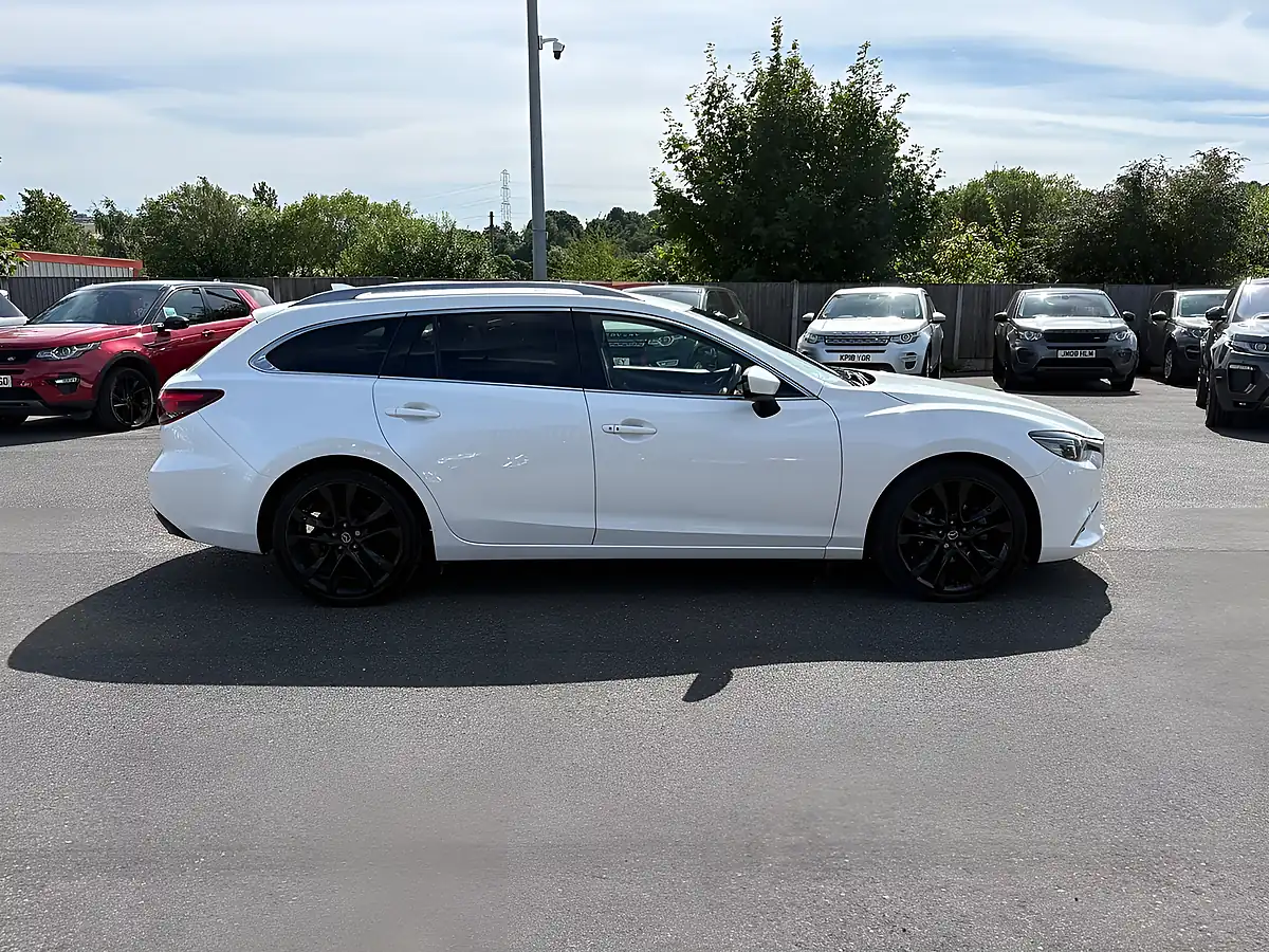 Used 2015 Mazda Mazda6 Sport Nav White - Interior and Exterior details 9