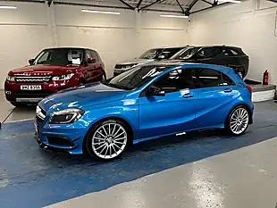 Used 2015 Mercedes-Benz a Class A45 AMG Blue - Interior and Exterior details 16
