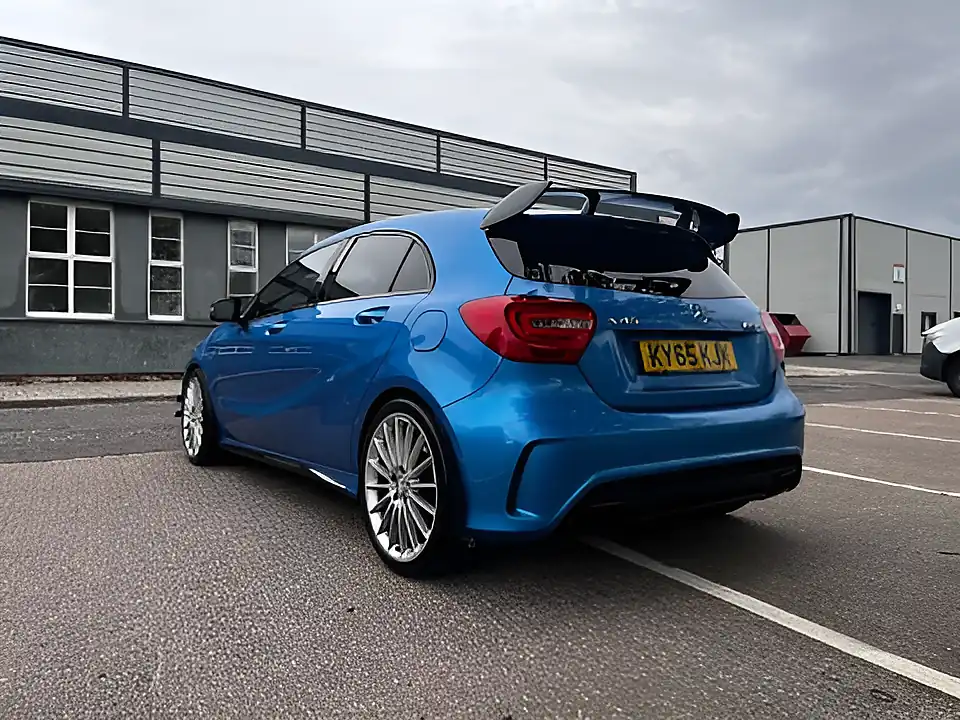 Used 2015 Mercedes-Benz a Class A45 AMG Blue - Interior and Exterior details 3