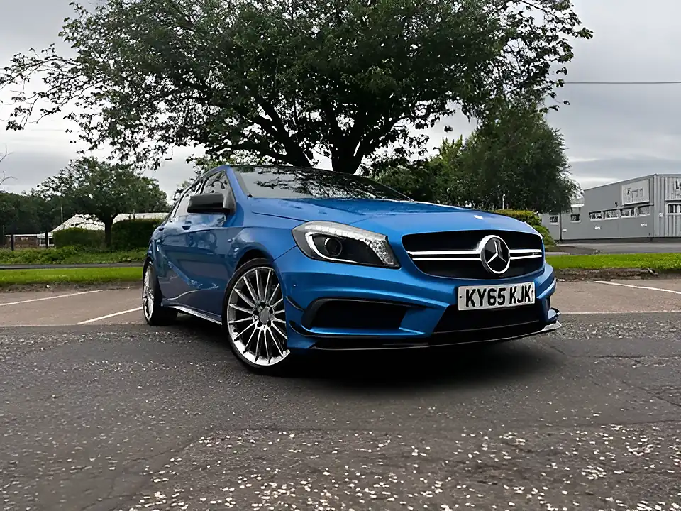 Used 2015 Mercedes-Benz a Class A45 AMG Blue - Interior and Exterior details 6