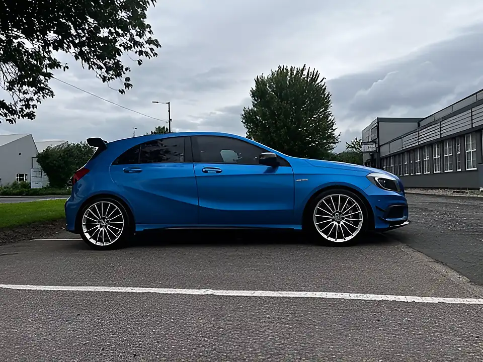 Used 2015 Mercedes-Benz a Class A45 AMG Blue - Interior and Exterior details 7