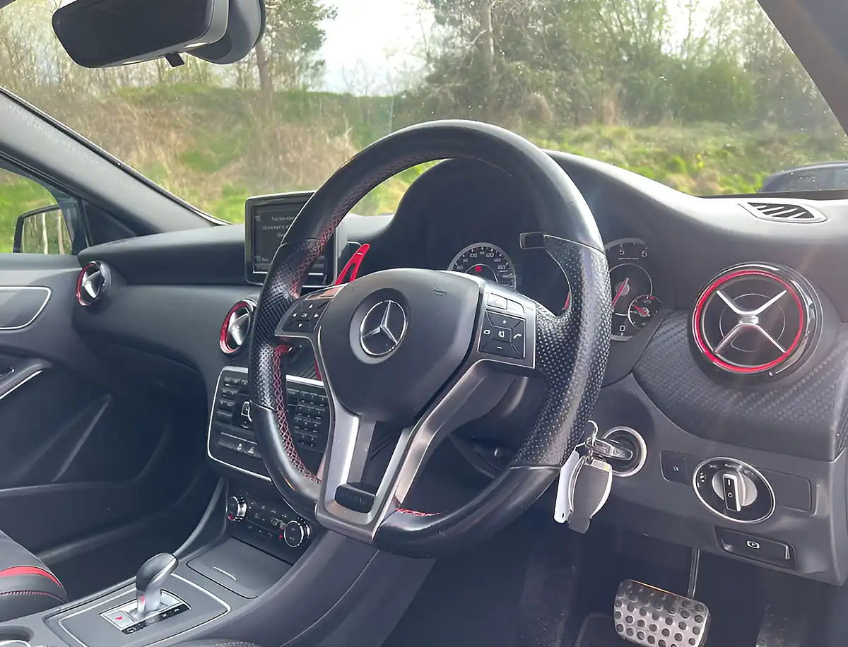 Used 2015 Mercedes-Benz a Class A45 AMG Cosmos Black - Interior and Exterior details 11