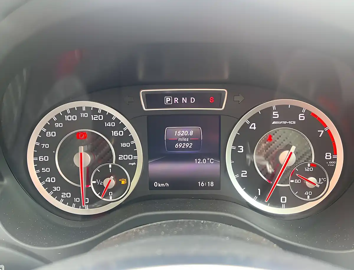 Used 2015 Mercedes-Benz a Class A45 AMG Cosmos Black - Interior and Exterior details 13