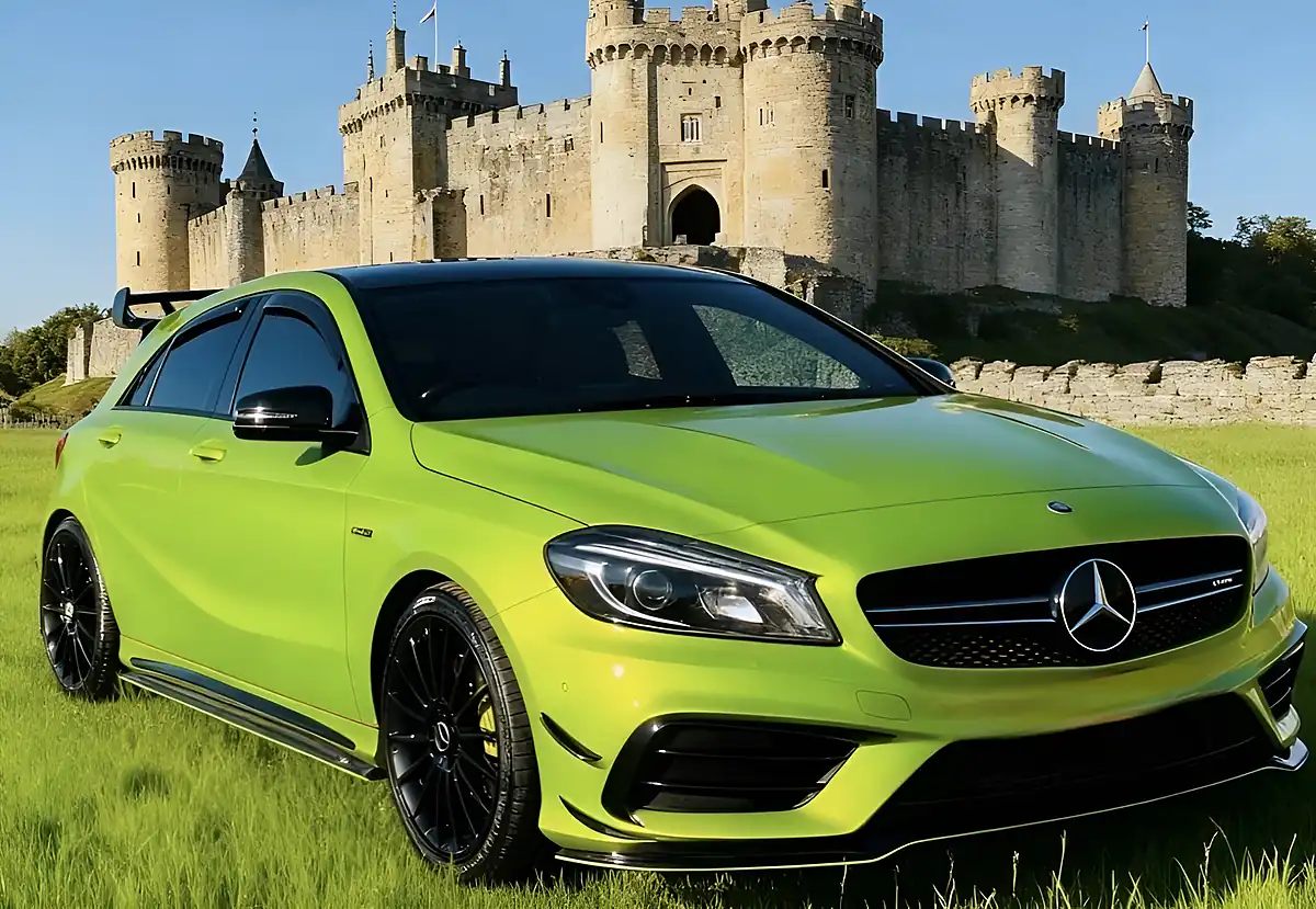 Used 2015 Mercedes-Benz a Class AMG Green - Front View