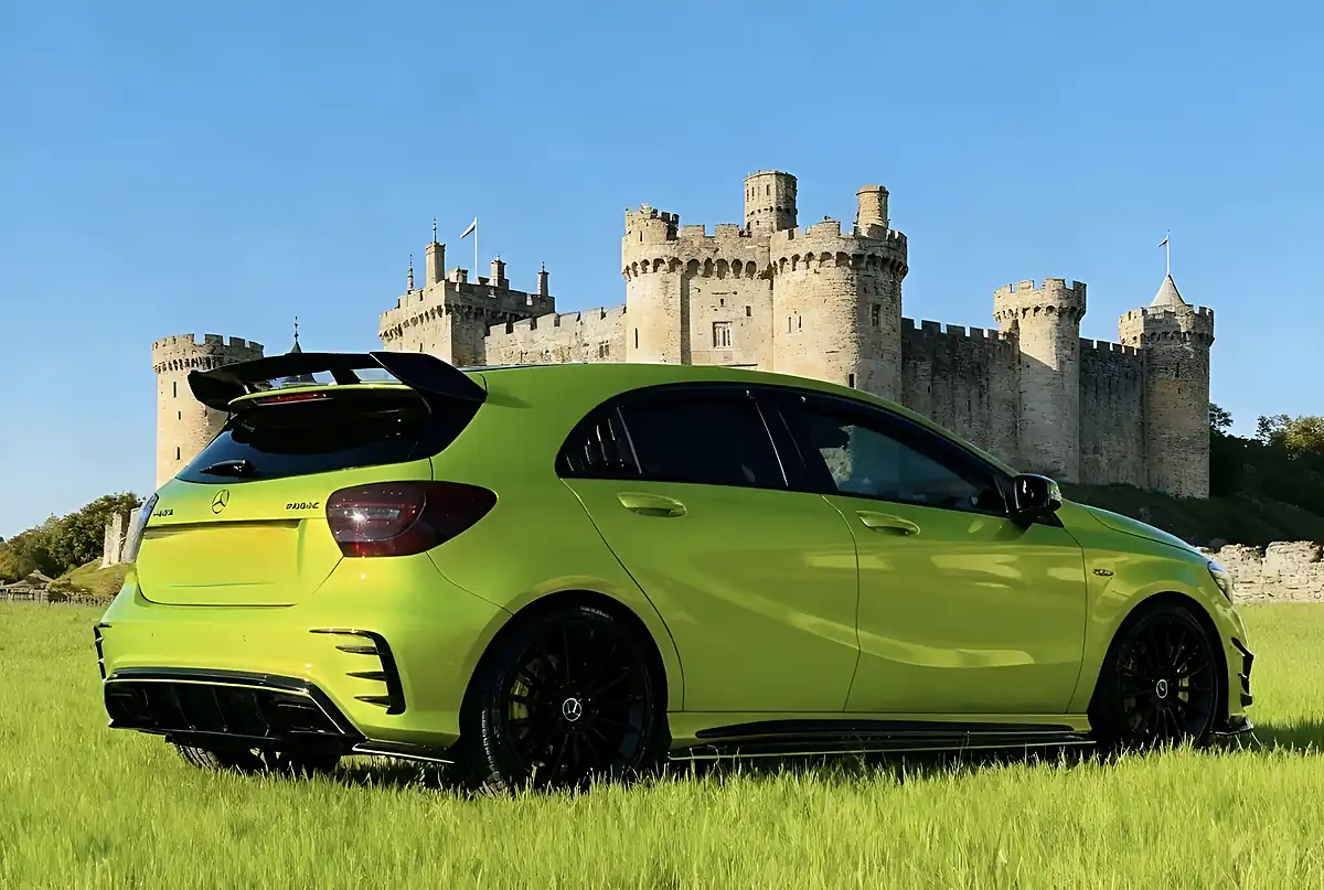 Used 2015 Mercedes-Benz a Class AMG Green - Interior and Exterior details 2