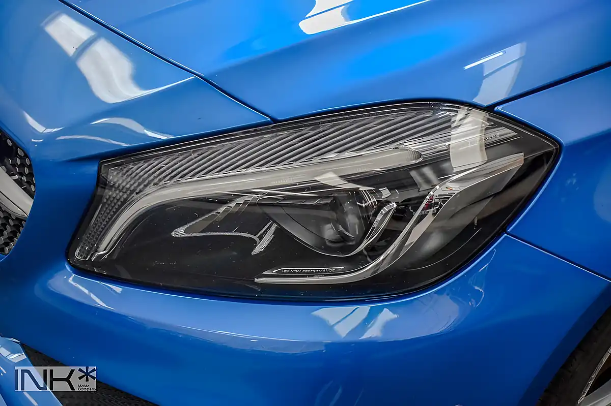 Used 2015 Mercedes-Benz a Class AMG Line (premium) Blue - Interior and Exterior details 17