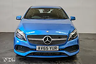 Used 2015 Mercedes-Benz a Class AMG Line (premium) Blue - Interior and Exterior details 4