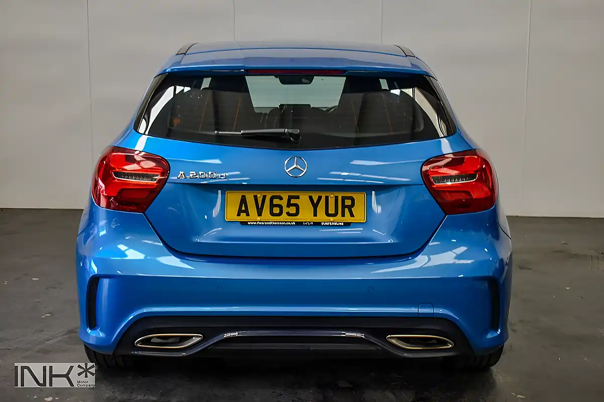 Used 2015 Mercedes-Benz a Class AMG Line (premium) Blue - Interior and Exterior details 7