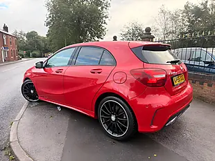 Used 2015 Mercedes-Benz a Class AMG Line (premium) Red - Interior and Exterior details 10