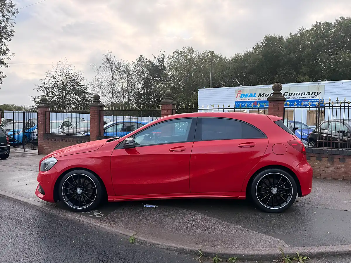 Used 2015 Mercedes-Benz a Class AMG Line (premium) Red - Interior and Exterior details 11