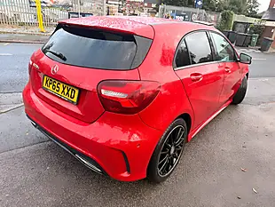 Used 2015 Mercedes-Benz a Class AMG Line (premium) Red - Interior and Exterior details 12