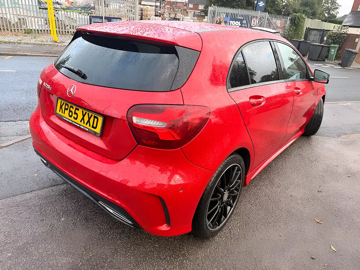 Used 2015 Mercedes-Benz a Class AMG Line (premium) Red - Interior and Exterior details 12